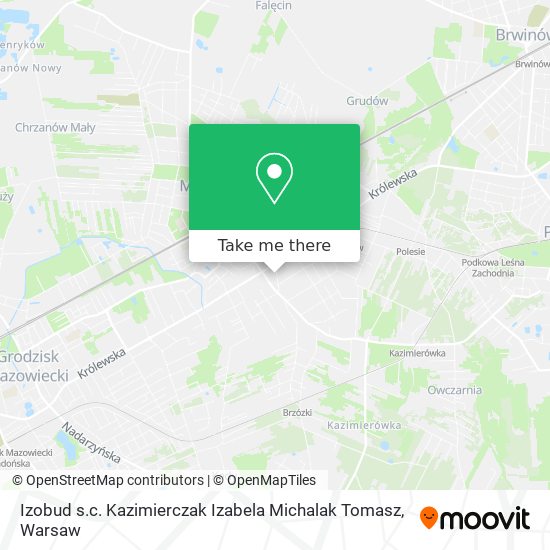 Izobud s.c. Kazimierczak Izabela Michalak Tomasz map