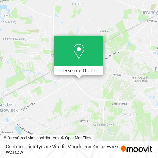 Centrum Dietetyczne Vitalfit Magdalena Kaliszewska map