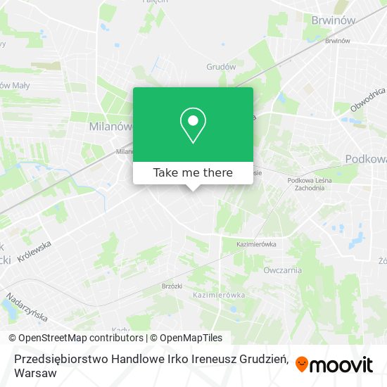 Przedsiębiorstwo Handlowe Irko Ireneusz Grudzień map