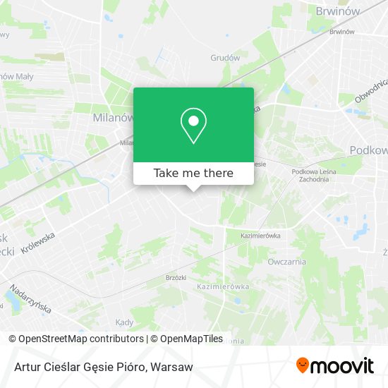 Artur Cieślar Gęsie Pióro map