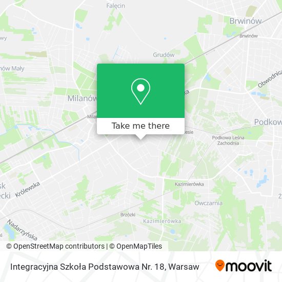 Integracyjna Szkoła Podstawowa Nr. 18 map