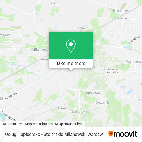 Usługi Tapicersko - Stolarskie Milanówek map