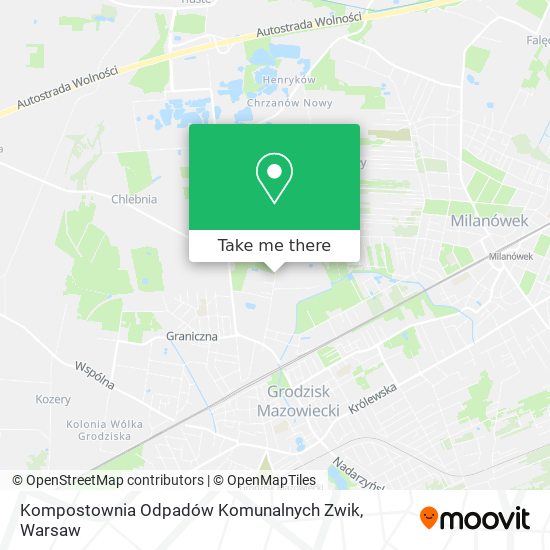 Kompostownia Odpadów Komunalnych Zwik map