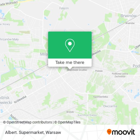 Albert. Supermarket map