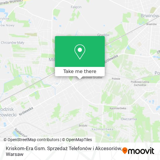 Kriskom-Era Gsm. Sprzedaż Telefonów i Akcesoriów map