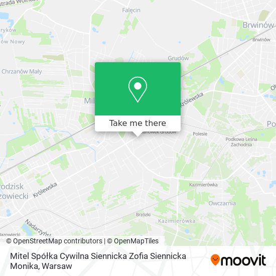 Mitel Spółka Cywilna Siennicka Zofia Siennicka Monika map