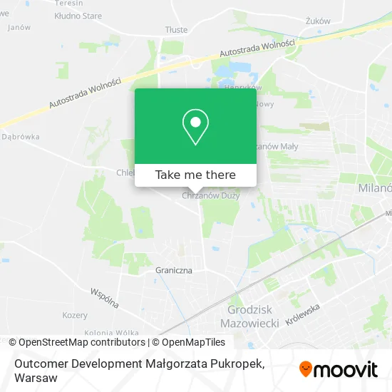 Карта Outcomer Development Małgorzata Pukropek