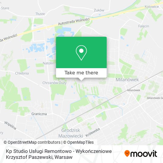 Kp Studio Usługi Remontowo - Wykończeniowe Krzysztof Paszewski map