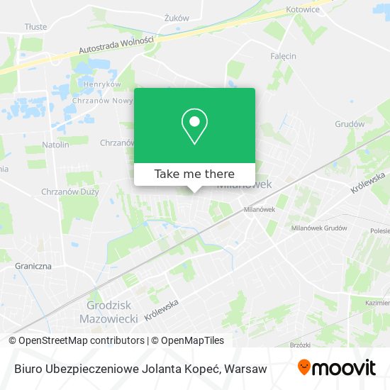 Biuro Ubezpieczeniowe Jolanta Kopeć map