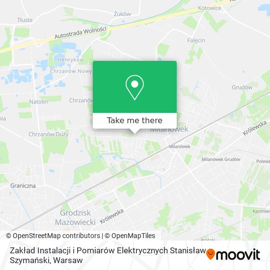 Zakład Instalacji i Pomiarów Elektrycznych Stanisław Szymański map