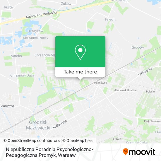 Niepubliczna Poradnia Psychologiczno-Pedagogiczna Promyk map