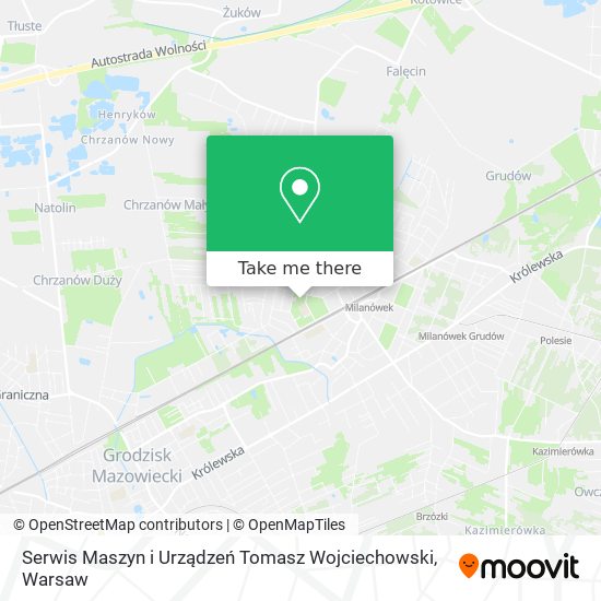 Serwis Maszyn i Urządzeń Tomasz Wojciechowski map