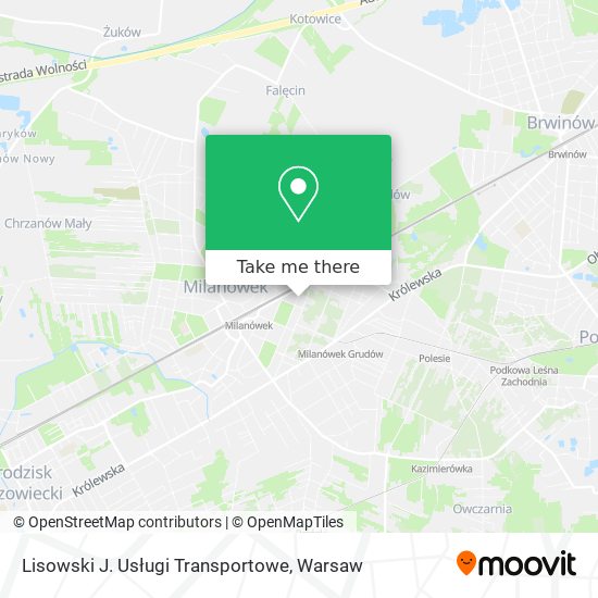 Lisowski J. Usługi Transportowe map