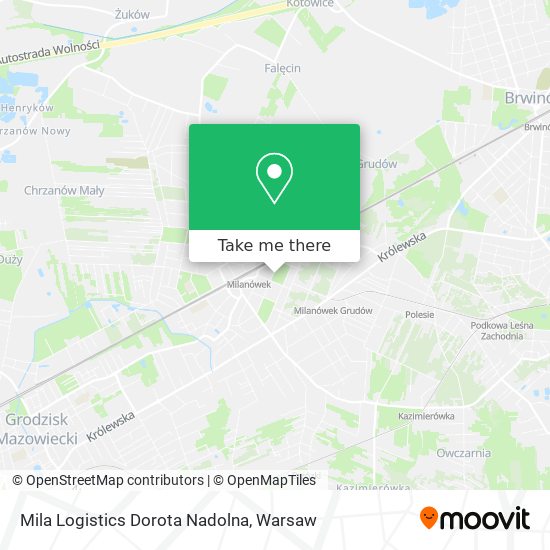 Mila Logistics Dorota Nadolna map