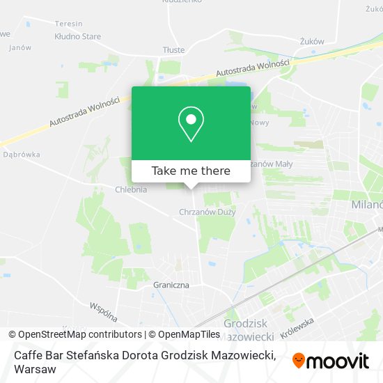 Caffe Bar Stefańska Dorota Grodzisk Mazowiecki map