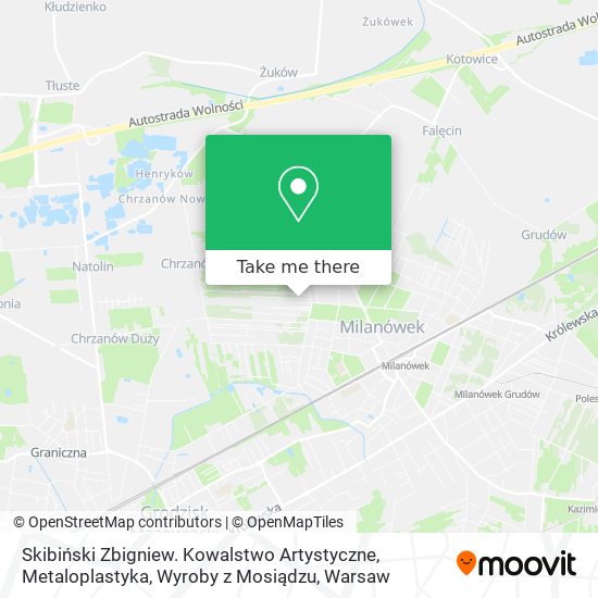 Skibiński Zbigniew. Kowalstwo Artystyczne, Metaloplastyka, Wyroby z Mosiądzu map