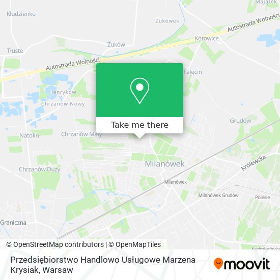 Przedsiębiorstwo Handlowo Usługowe Marzena Krysiak map