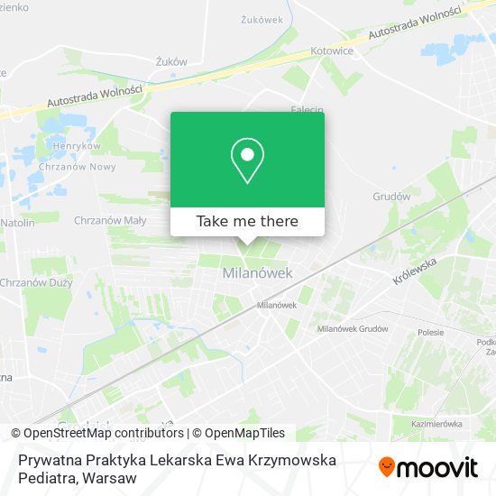 Prywatna Praktyka Lekarska Ewa Krzymowska Pediatra map