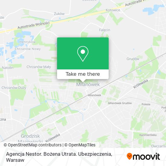 Agencja Nestor. Bożena Utrata. Ubezpieczenia map