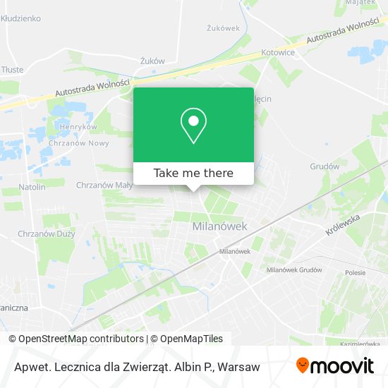 Apwet. Lecznica dla Zwierząt. Albin P. map