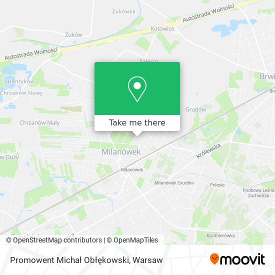 Promowent Michał Obłękowski map