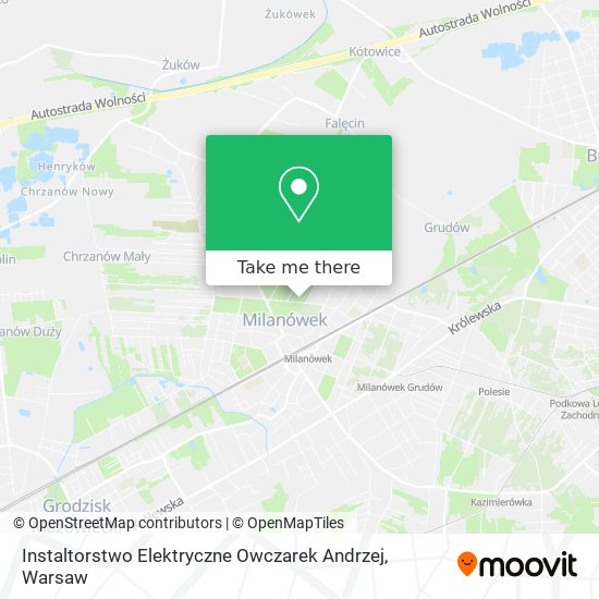 Instaltorstwo Elektryczne Owczarek Andrzej map