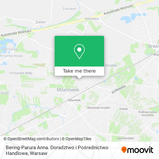 Bering-Parura Anna. Doradztwo i Pośrednictwo Handlowe map