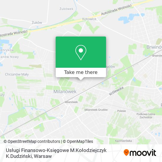 Usługi Finansowo-Księgowe M.Kołodziejczyk K.Dudziński map