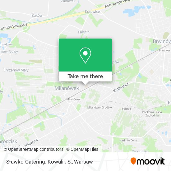 Sławko-Catering. Kowalik S. map