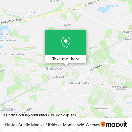 Slavica Studio Monika Mizińska-Momčilović map