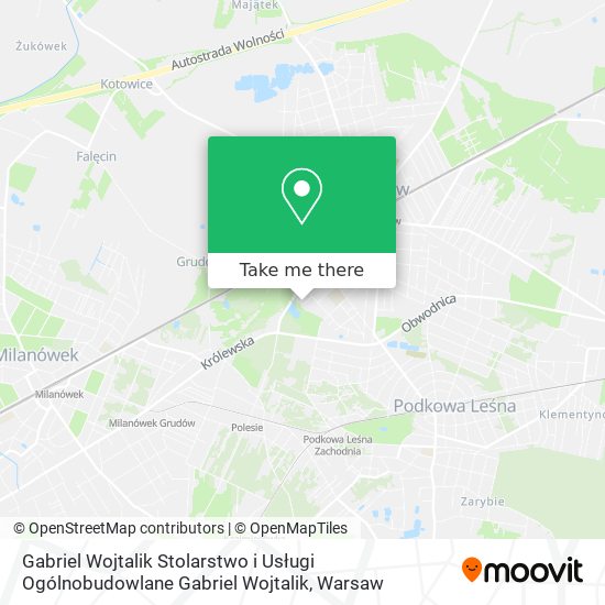 Gabriel Wojtalik Stolarstwo i Usługi Ogólnobudowlane Gabriel Wojtalik map