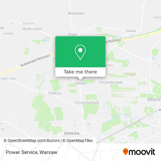 Power Service map