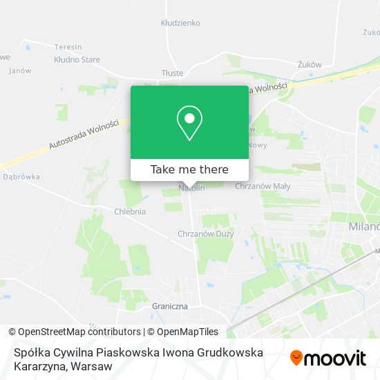 Spółka Cywilna Piaskowska Iwona Grudkowska Kararzyna map