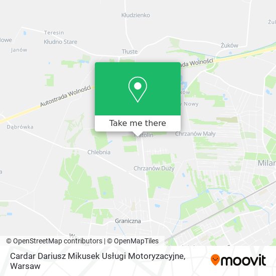 Cardar Dariusz Mikusek Usługi Motoryzacyjne map