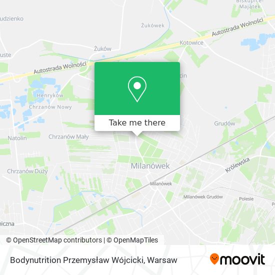 Bodynutrition Przemysław Wójcicki map