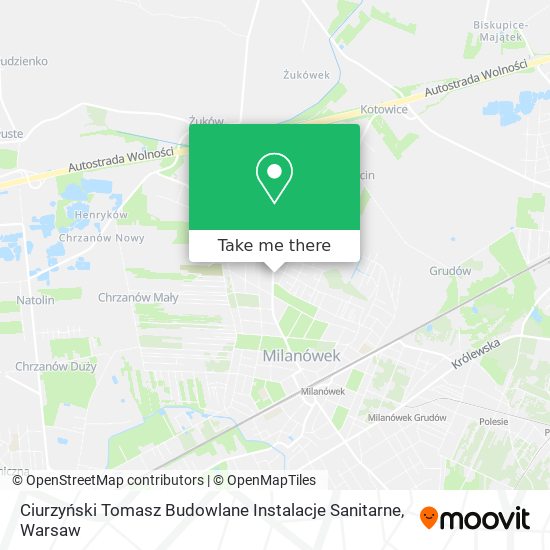 Ciurzyński Tomasz Budowlane Instalacje Sanitarne map