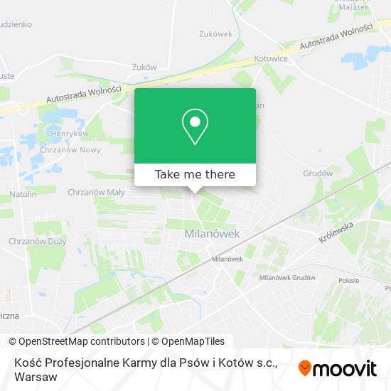 Kość Profesjonalne Karmy dla Psów i Kotów s.c. map