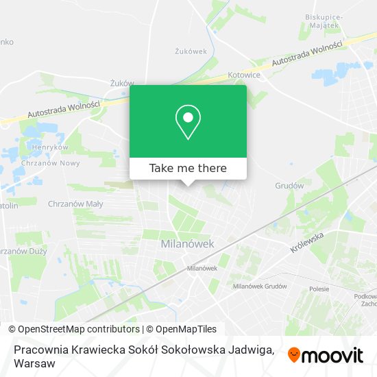 Pracownia Krawiecka Sokół Sokołowska Jadwiga map