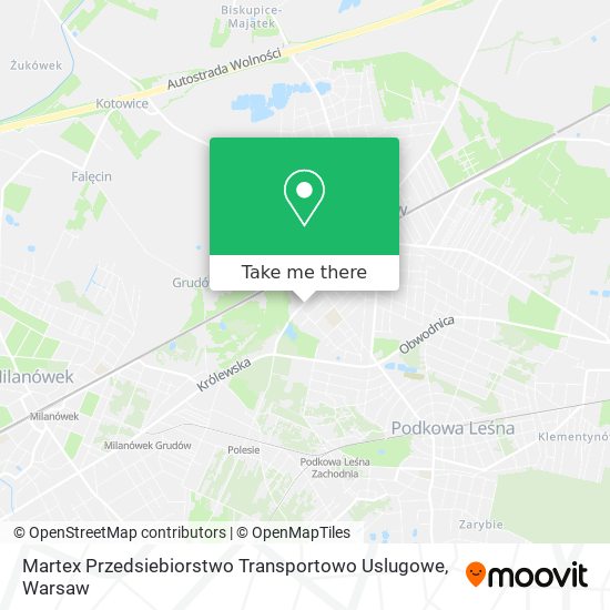 Martex Przedsiebiorstwo Transportowo Uslugowe map