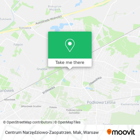 Centrum Narzędziowo-Zaopatrzen. Mak map