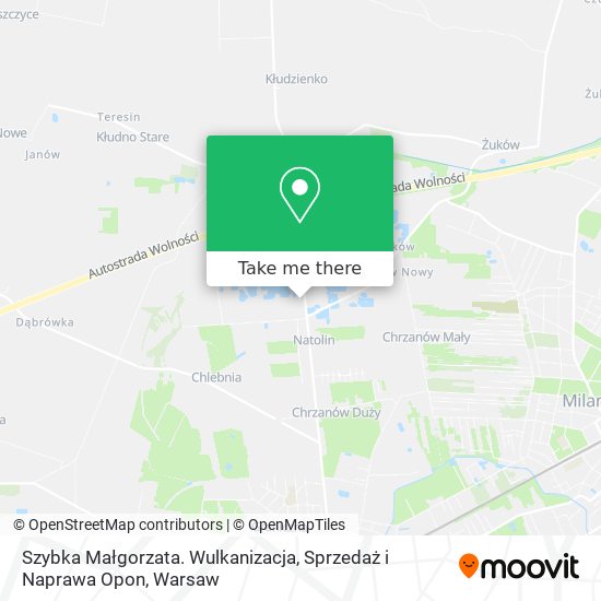 Szybka Małgorzata. Wulkanizacja, Sprzedaż i Naprawa Opon map