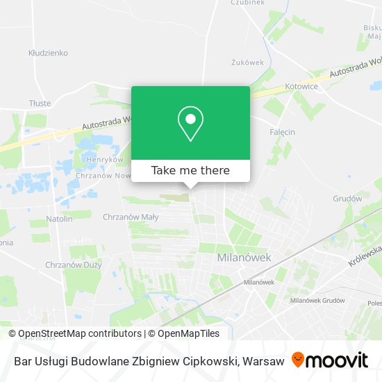 Bar Usługi Budowlane Zbigniew Cipkowski map