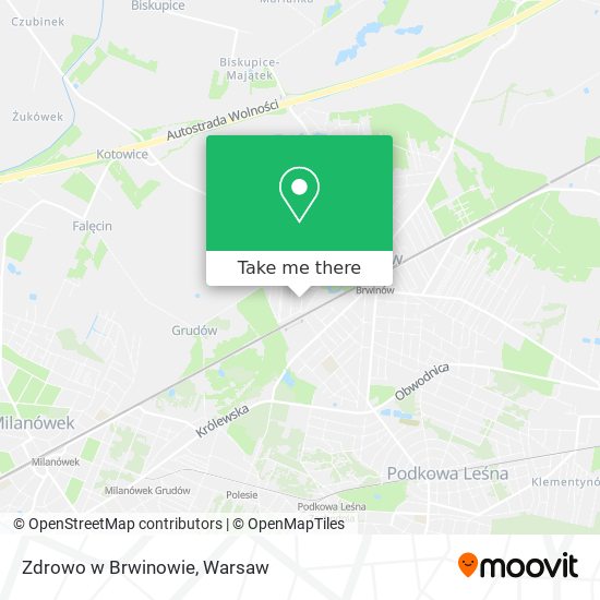 Zdrowo w Brwinowie map