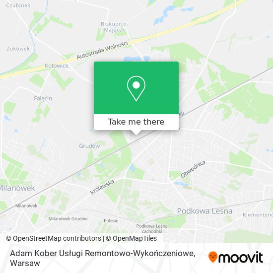 Adam Kober Usługi Remontowo-Wykończeniowe map