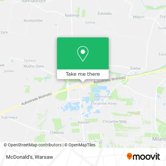 Карта McDonald's