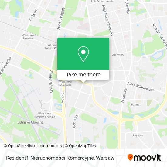 Resident1 Nieruchomości Komercyjne map