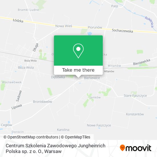 Centrum Szkolenia Zawodowego Jungheinrich Polska sp. z o. O. map