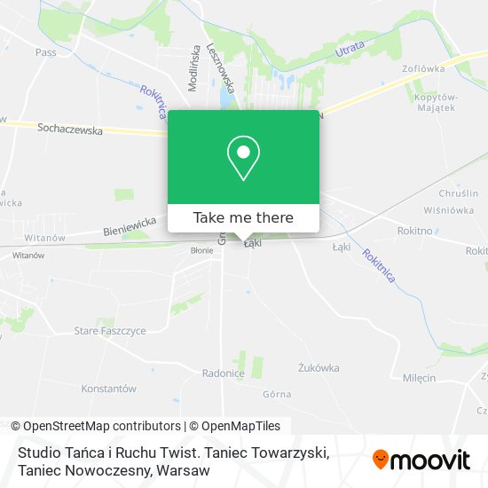 Studio Tańca i Ruchu Twist. Taniec Towarzyski, Taniec Nowoczesny map