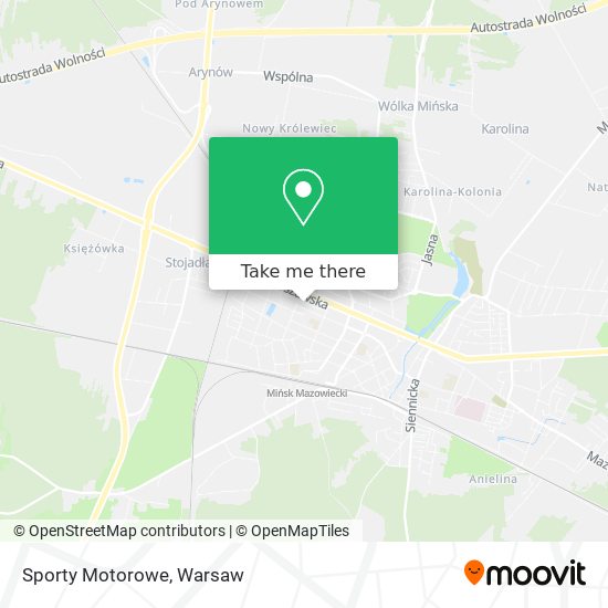 Sporty Motorowe map