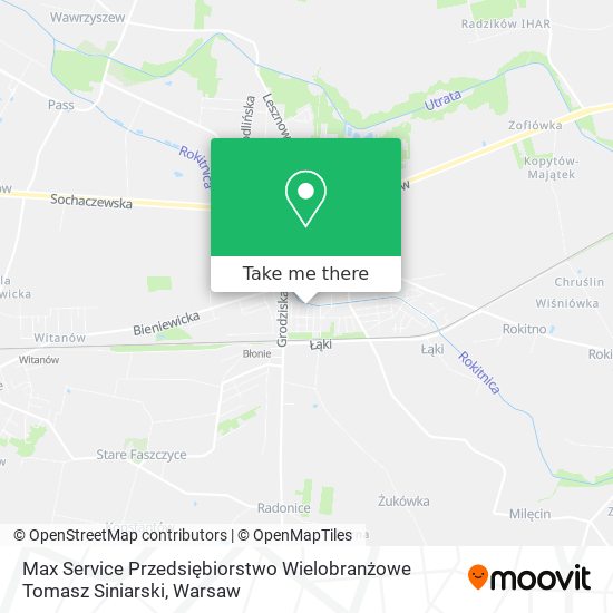 Max Service Przedsiębiorstwo Wielobranżowe Tomasz Siniarski map